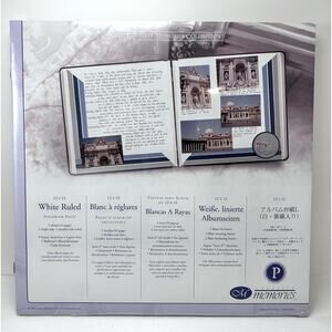 Creative Memories 12x12 Ruled Scrapbook Pages RCM-12R Lined Refill 5 Sheet White
